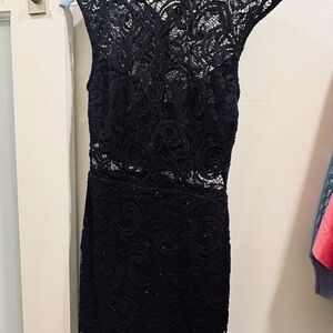 Elegant Black Lace Dress